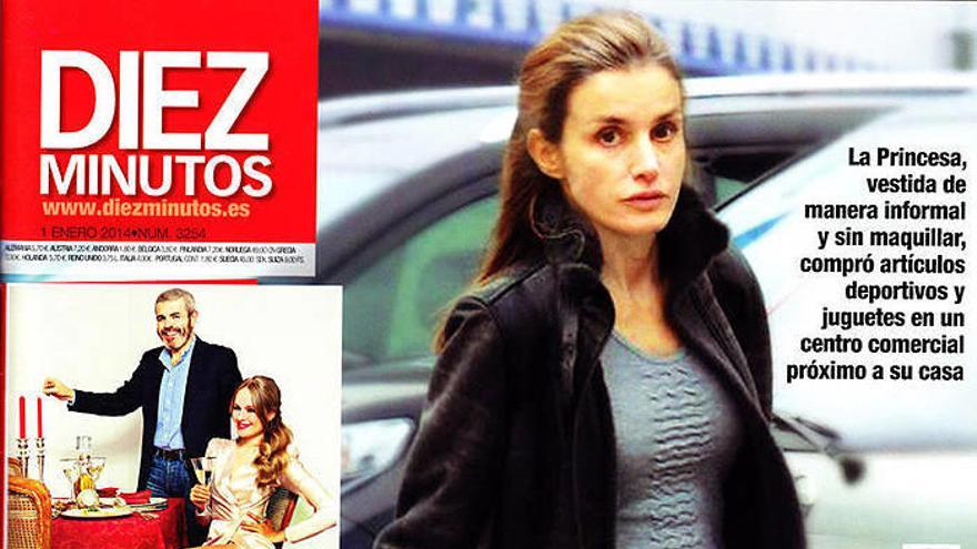 La princesa Letizia, en la portada de &#039;Diez minutos&#039;.