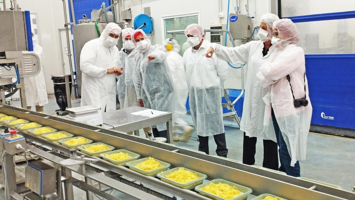Un momento de la visita a las instalaciones