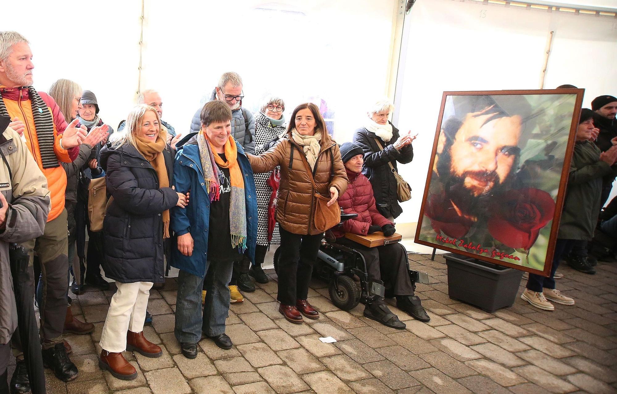 Fotos del homenaje a Mikel Zabalza en el 40 aniversario de su muerte tras ser detenido por la Guardia Civil