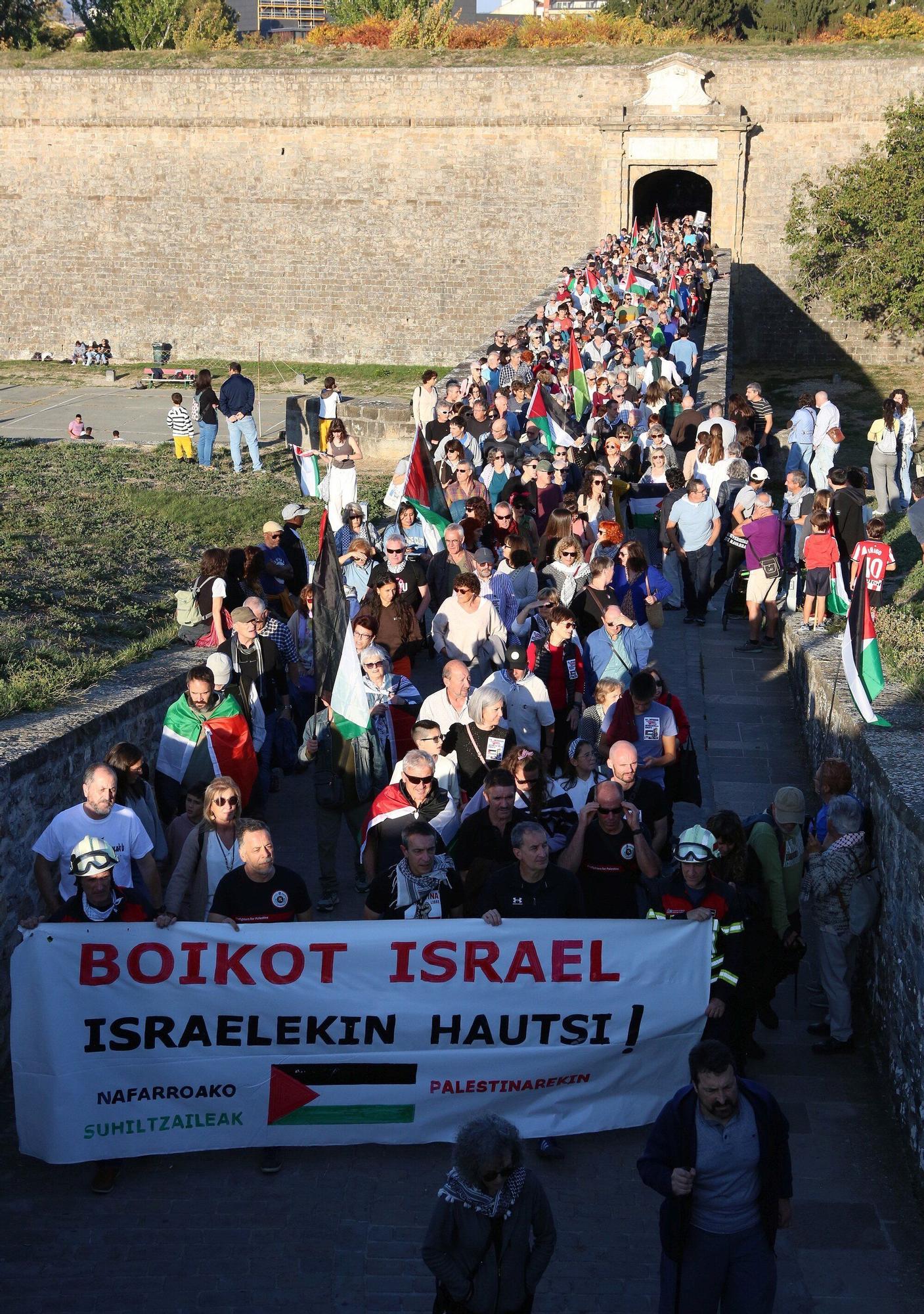 Una manifestación en Pamplona reclama el final del "colonialismo y la ocupación" en Palestina