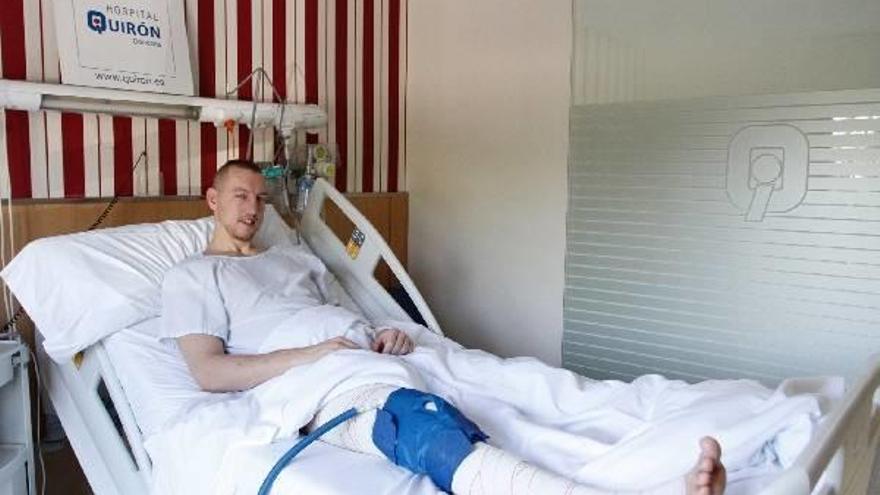 Korolev, operado de su rodilla derecha, será baja durante cuatro meses