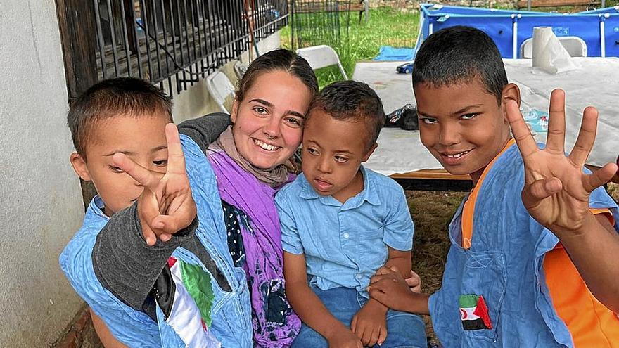 Los niños llegan todos los veranos de los campamentos de refugiados de Tinduf.  | FOTO: RÍO DE ORO
