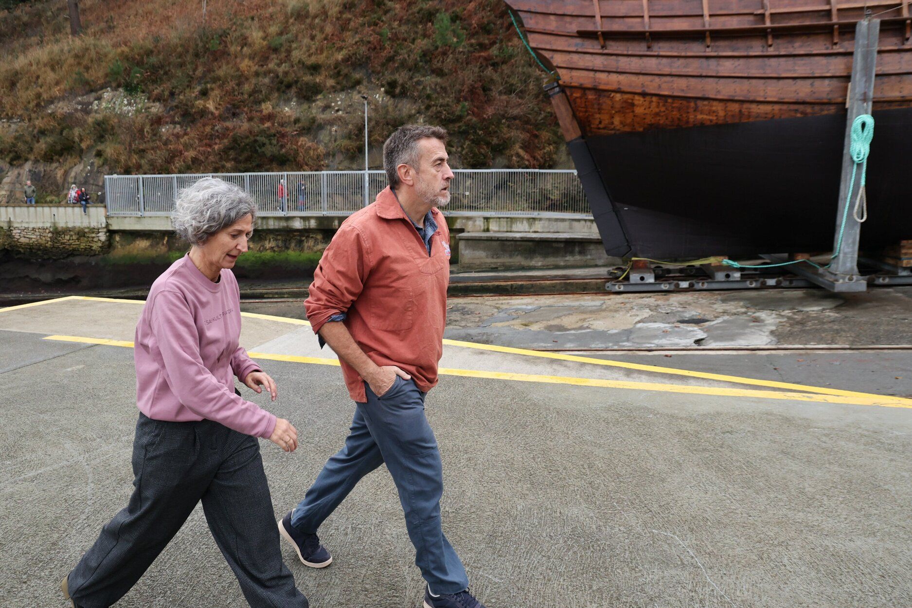 La nao 'San Juan', lista para la botadura