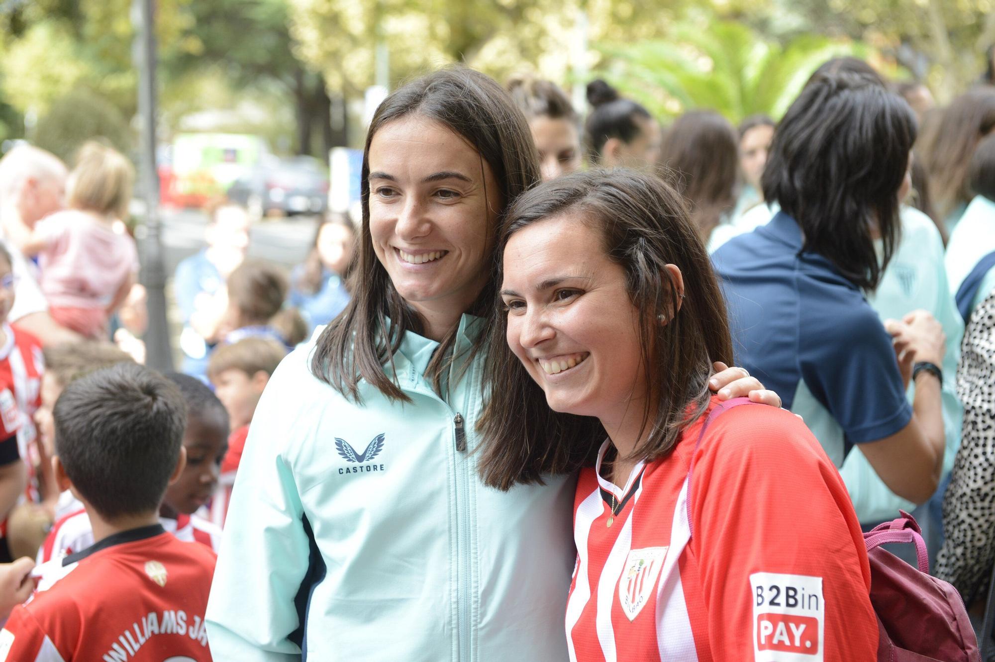 En imágenes: así ha sido la visita del Athletic a la Amatxu de Begoña
