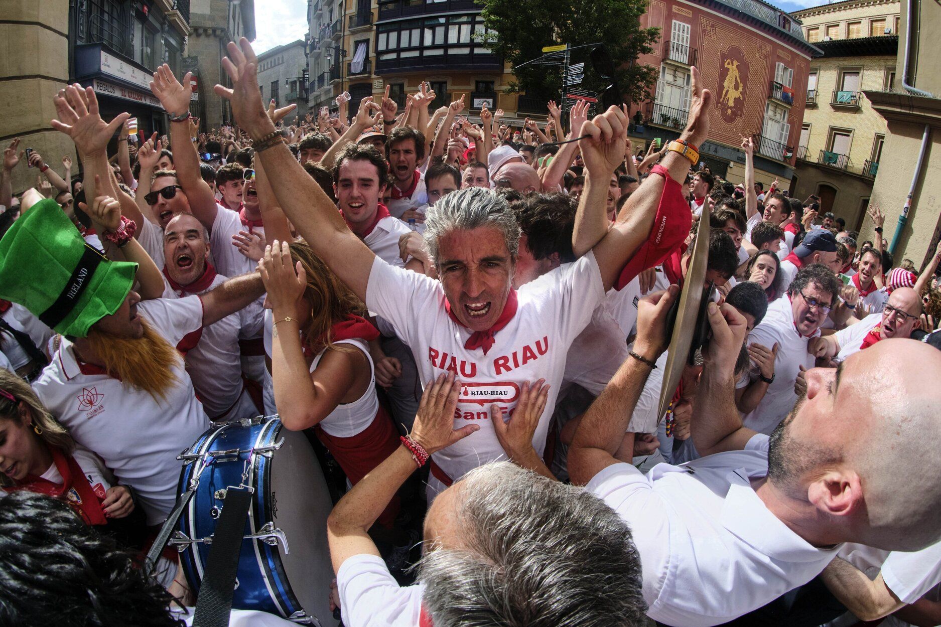 GALERÍA / Pamplona vibra con un multitudinario 'Riau-Riau'