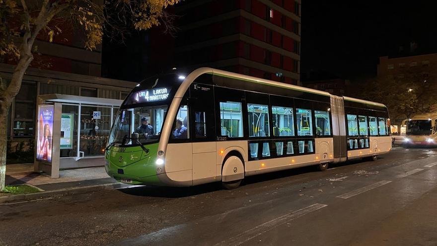 Tuvisa autobus elektriko berriak probatzen hasi da bidaiariekin