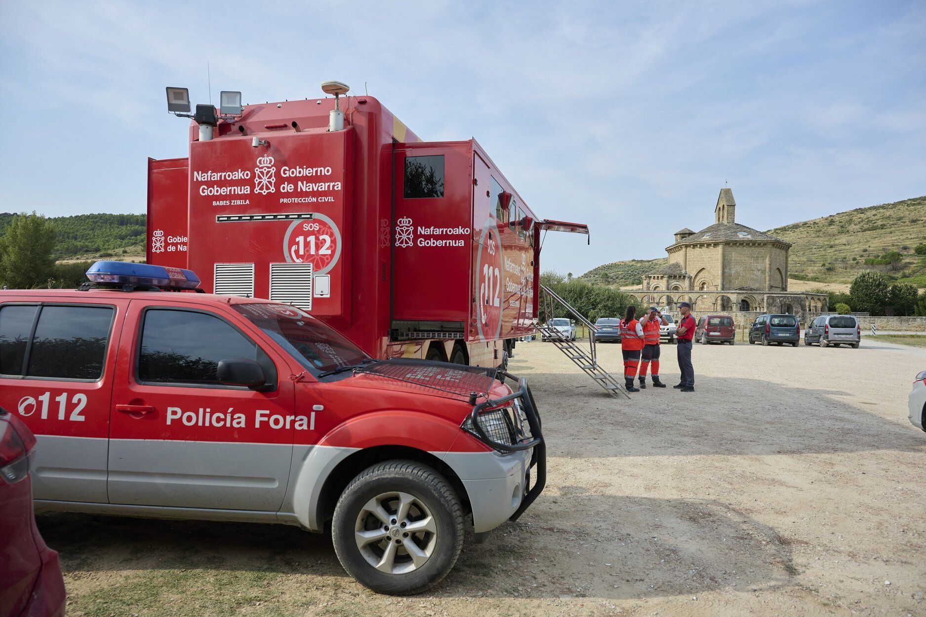 Imágenes de la zona afectada por el incendio en Enériz