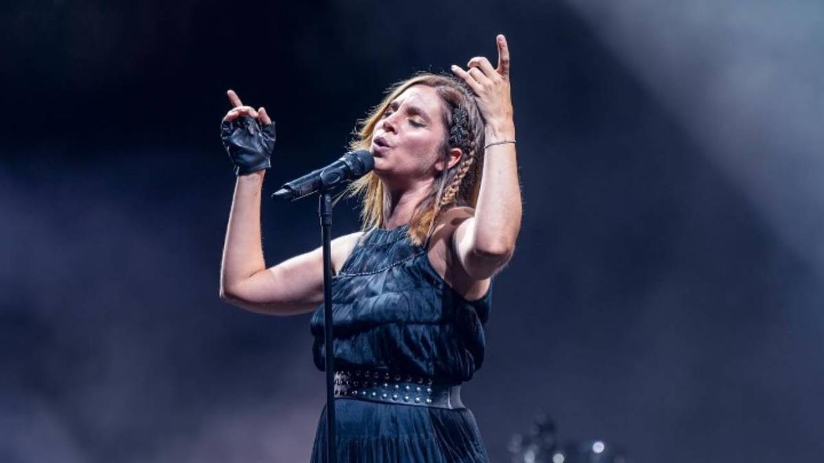 Leire Martínez, en una imagen de concierto