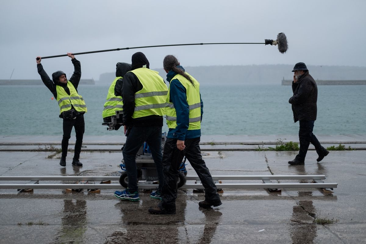 Una ballena, con Ingrid García-Jonsson y Ramón Barea, se rueda en Bizkaia