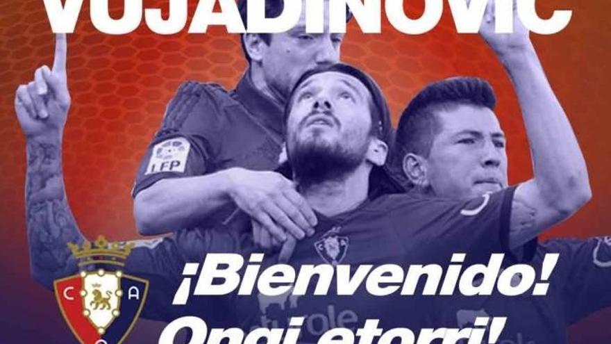 Vujadinovic regresa a Osasuna