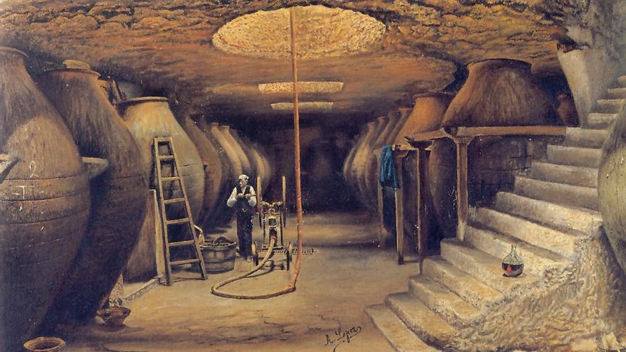 Óleo ‘La Cueva’, realizado por Antonio López Torres en 1923.