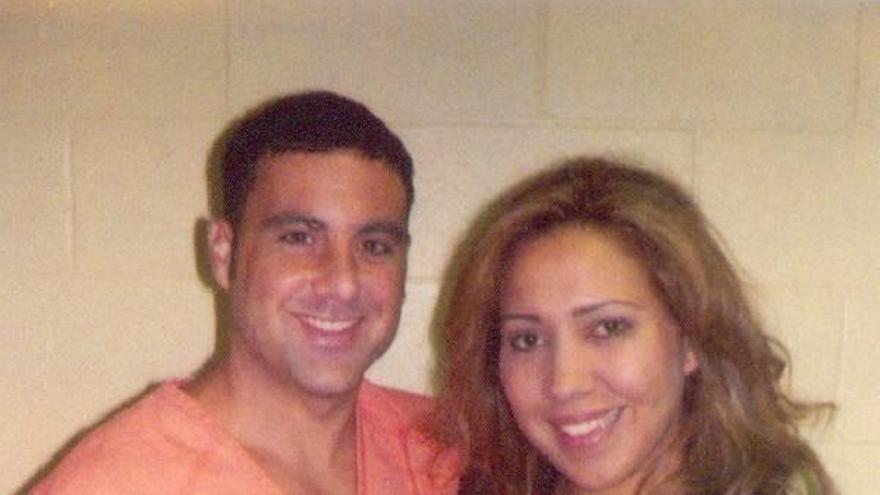 Pablo y Tanya Ibar, tras casarse.