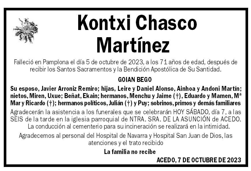 Kontxi Chasco Martínez
