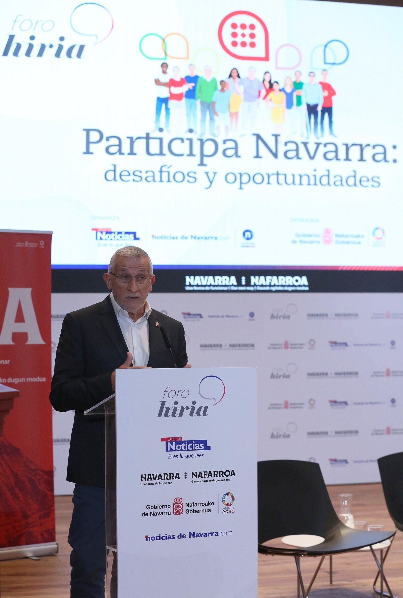 Fotos del Foro Hiria 'Participa Navarra: desafíos y oportunidades'