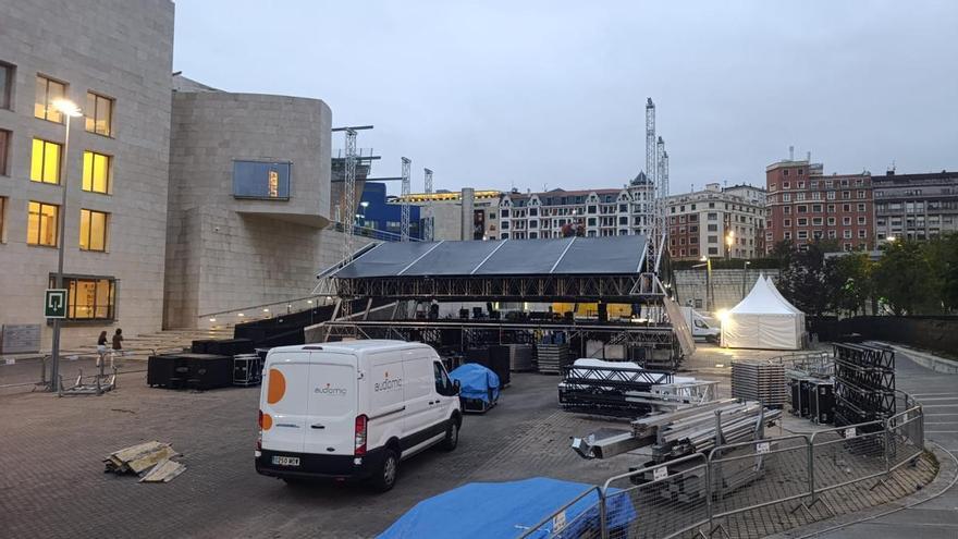 Suspenden los primeros conciertos de Abandoibarra de Aste Nagusia por un problema técnico