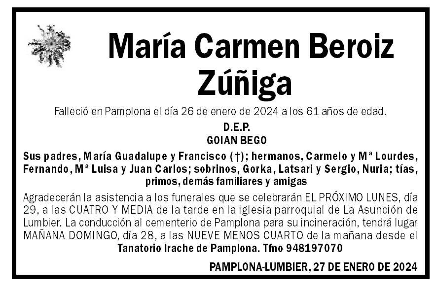 María Carmen Beroiz Zúñiga
