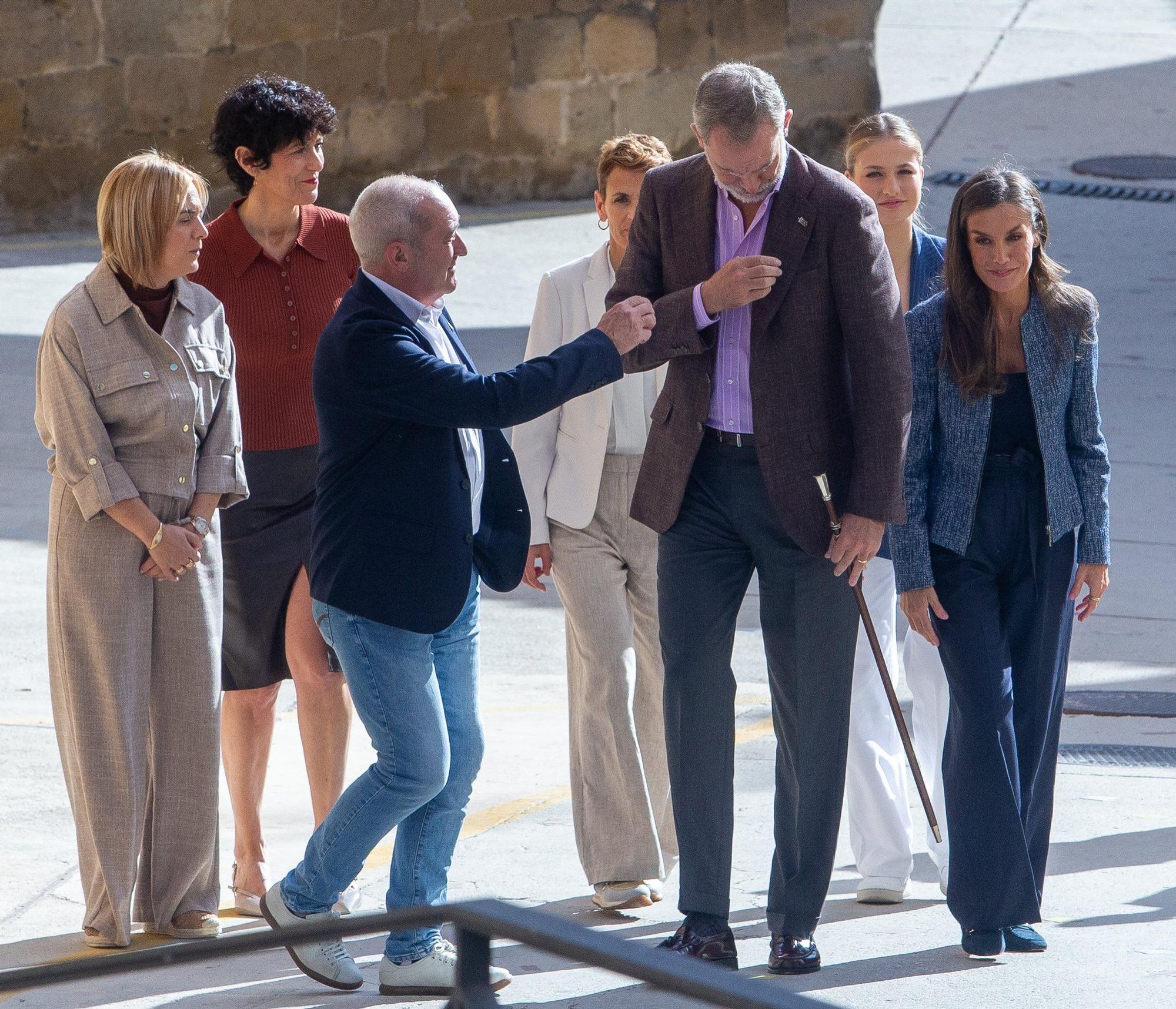 Fotos de la visita de los Reyes a Olite y Tudela