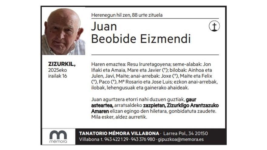Juan Beobide Eizmendi