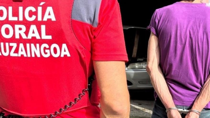Una de las detenciones efectuadas por Policía Foral.