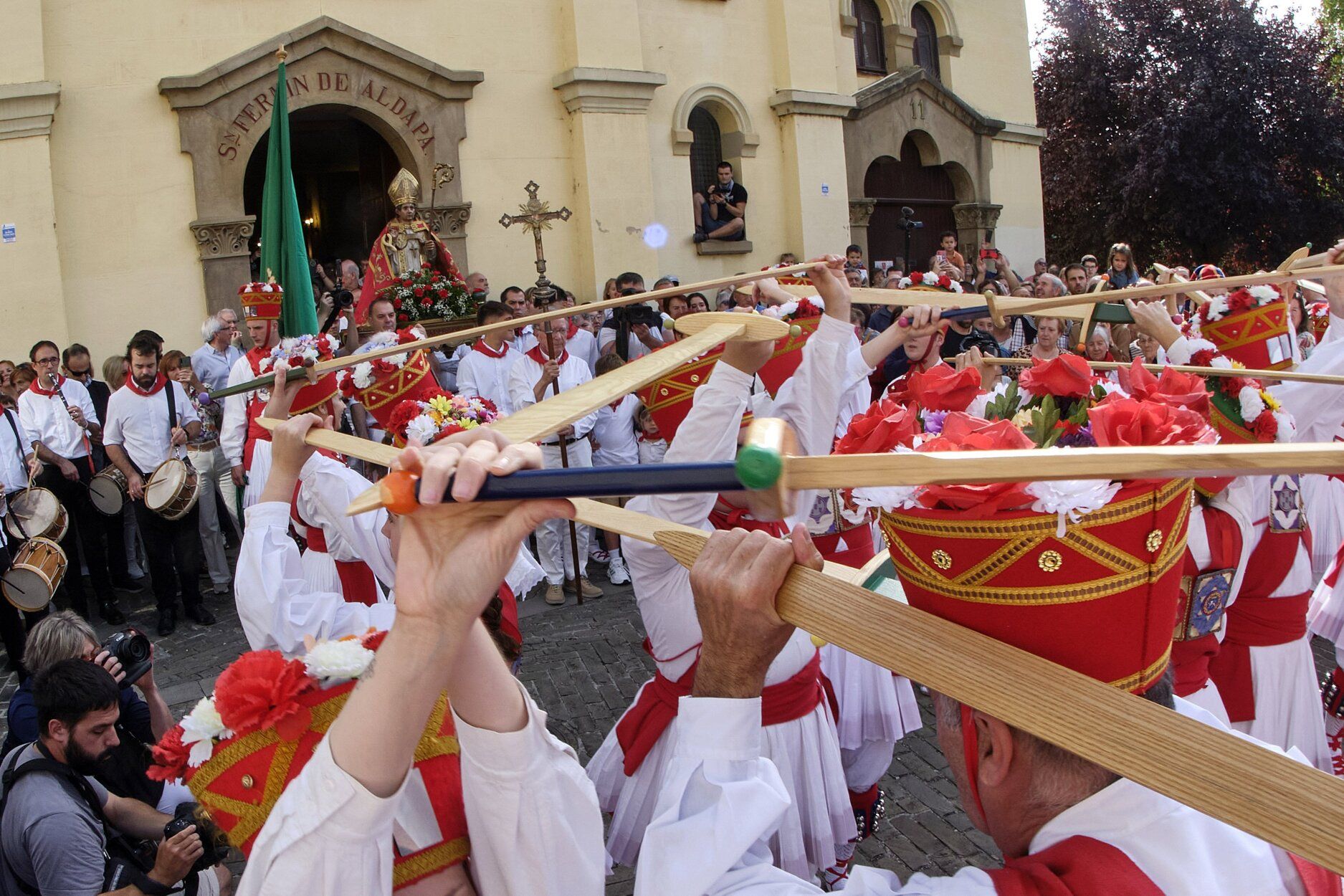 Fotos de la procesión de San Fermín Txikito