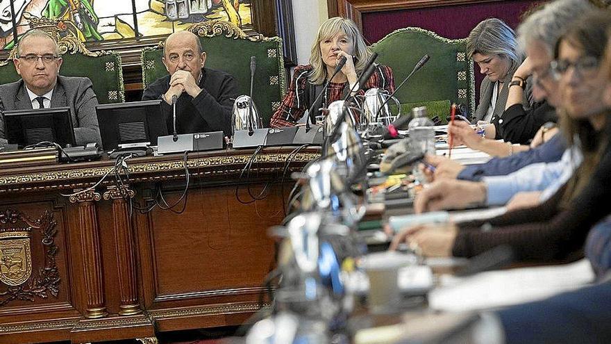 Reunión del Pleno del Ayuntamiento. Foto: Unai Beroiz