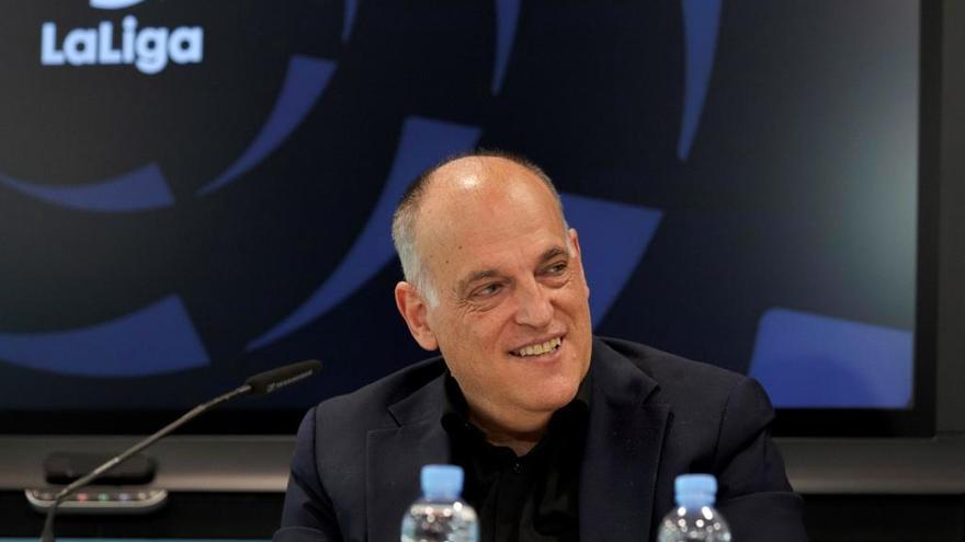 El presidente de LaLiga, Javier Tebas.