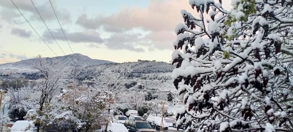 Nieve en Estella-Lizarra.