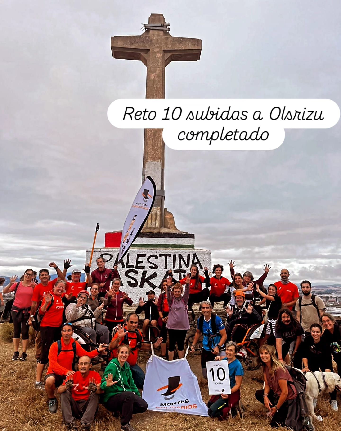 En imágenes: Reto en Olarizu con Montes Solidarios