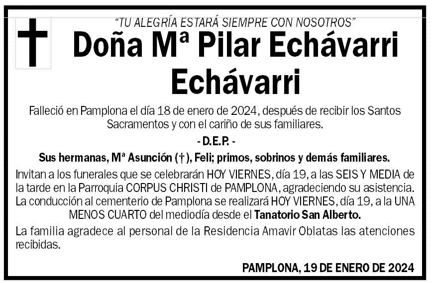 Mª Pilar Echávarri Echávarri