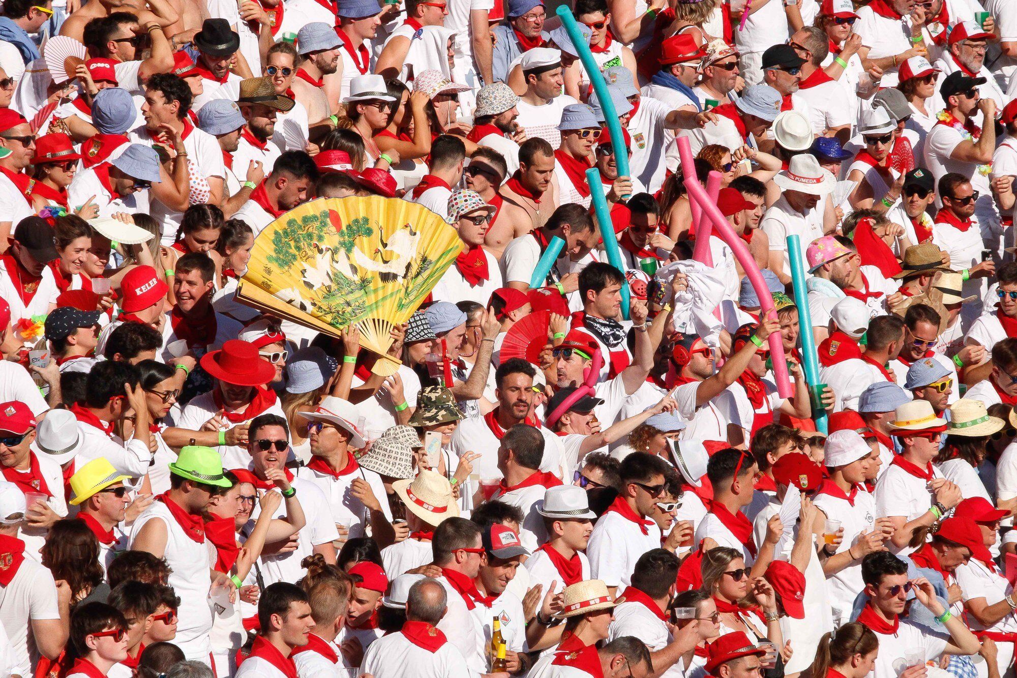 Ambiente en la Plaza de Toros el día 8 de julio