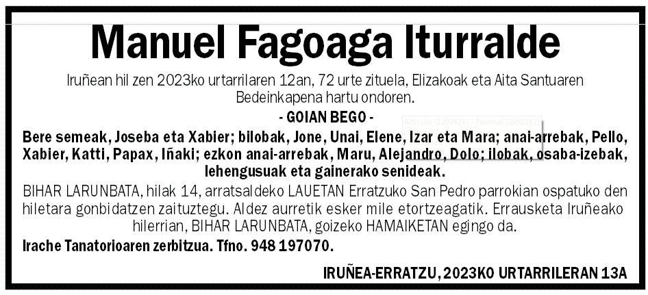 Manuel Fagoaga Iturralde