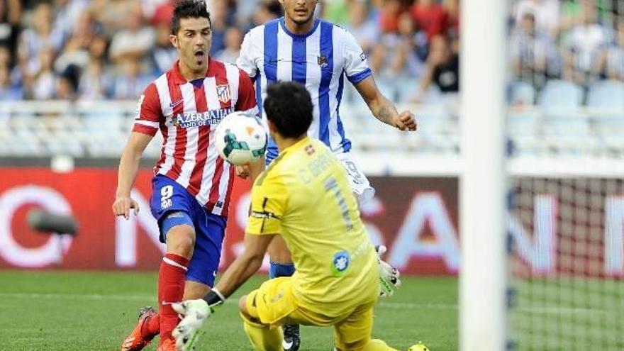 La Real no puede con el Atlético en Anoeta