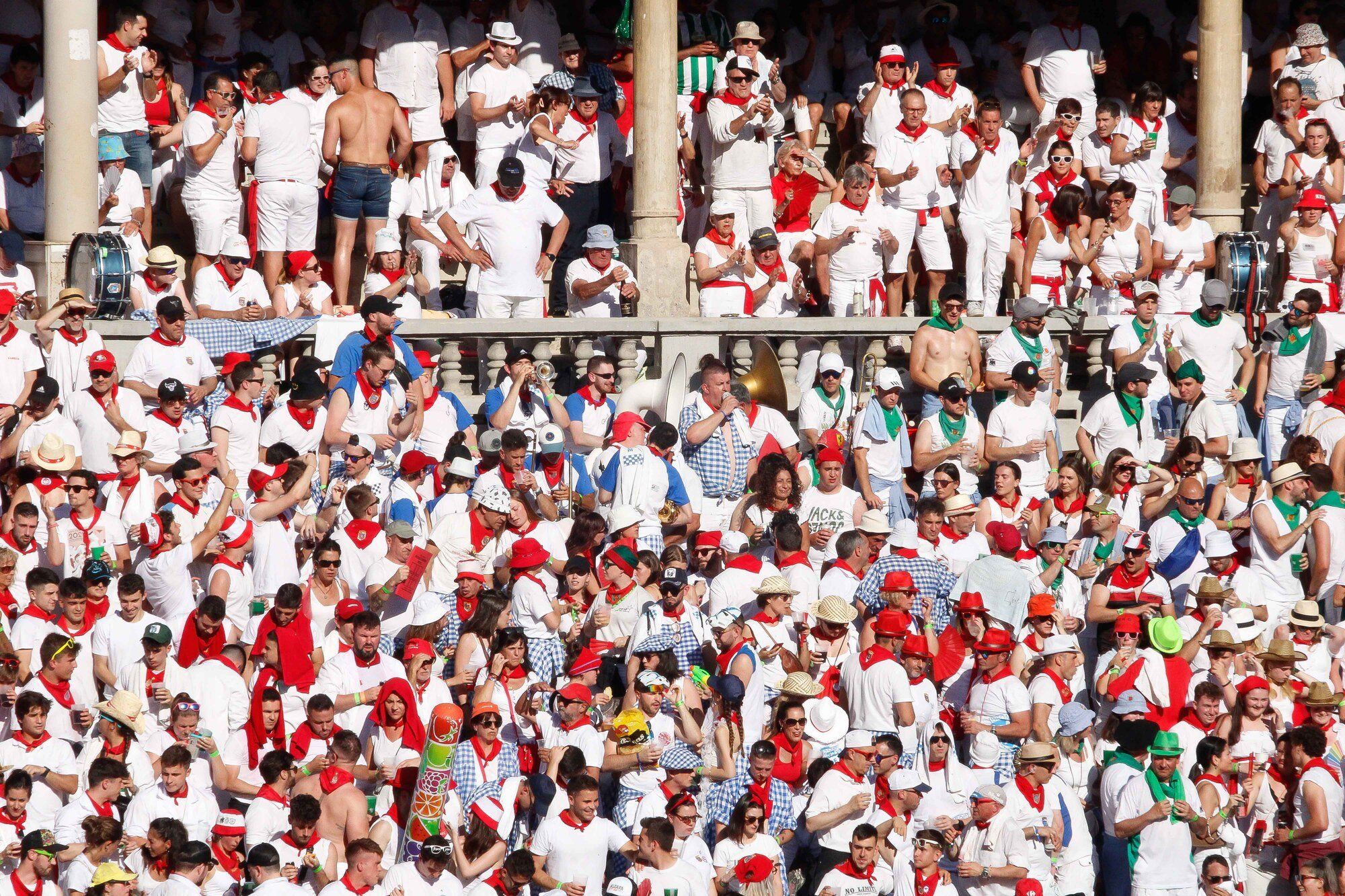Ambiente en la Plaza de Toros el día 8 de julio