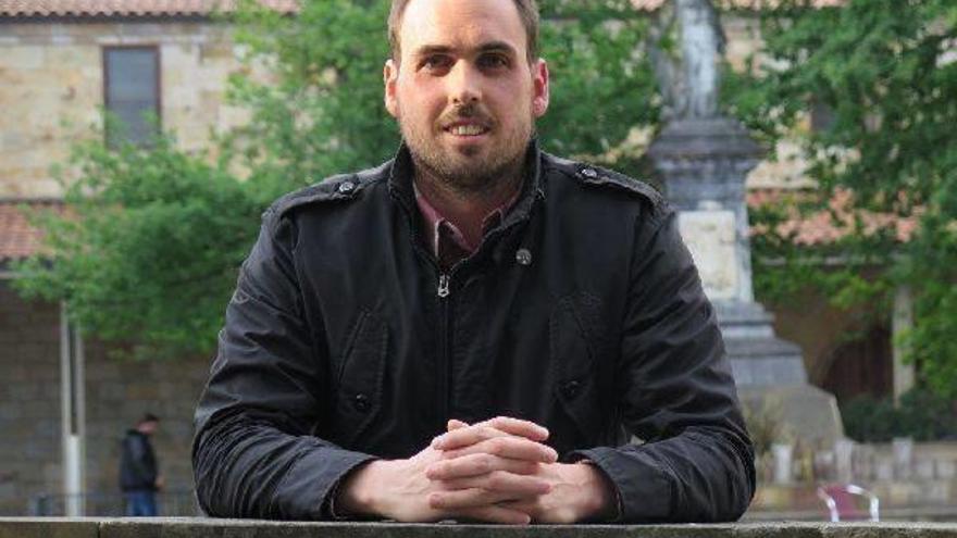 Iker Serrano, jugador de balonmano de Urretxu.