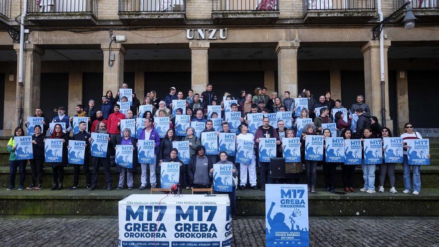 Unos 200 órganos de representación sindical de Navarra se suman a la huelga general del 17 de marzo
