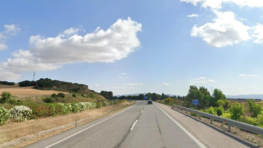 Muere una donostiarra en un accidente en Olite