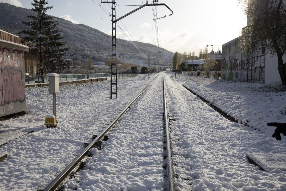 Imágenes de la nieve este sábado