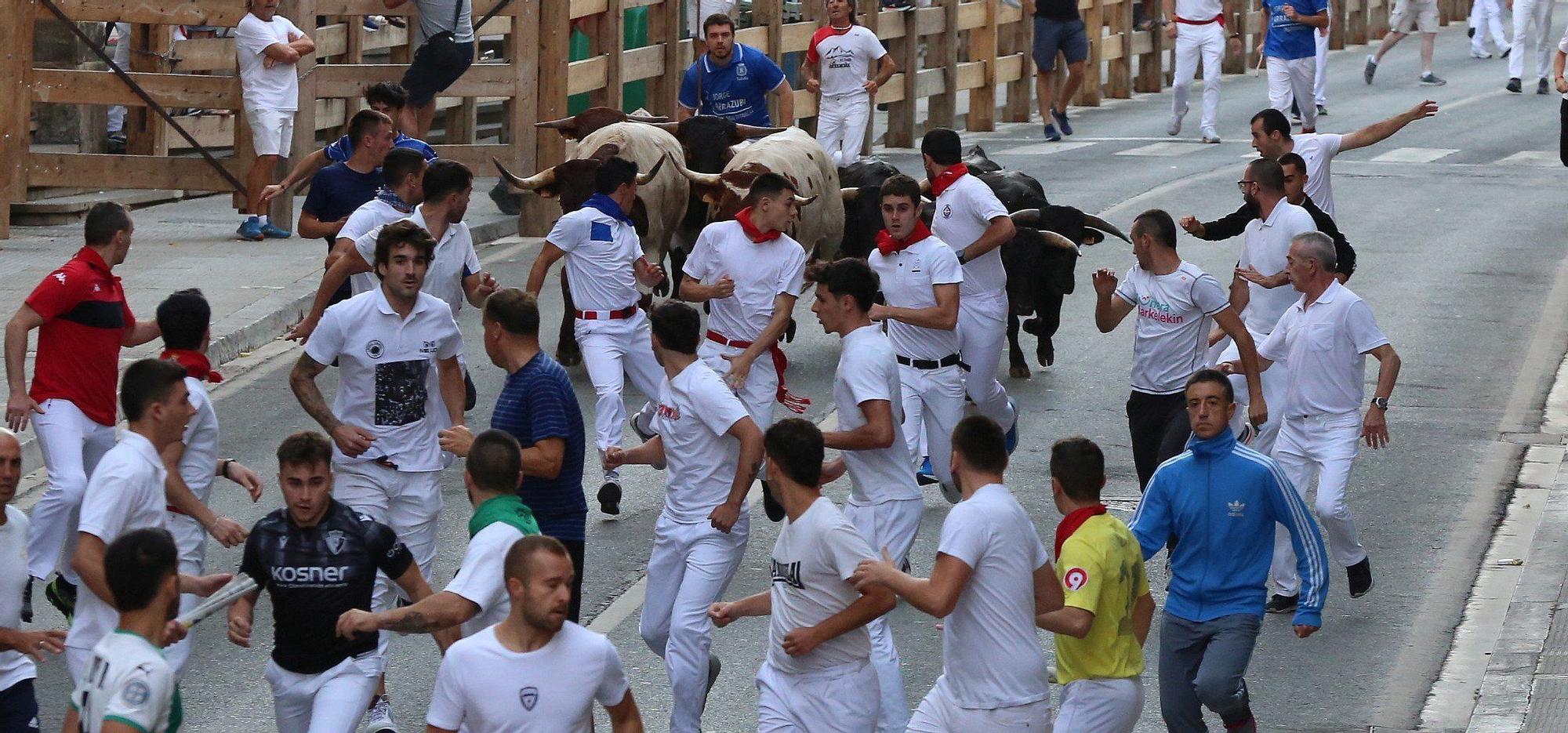 Fotos del cuarto encierro de fiestas de Tafalla 2025