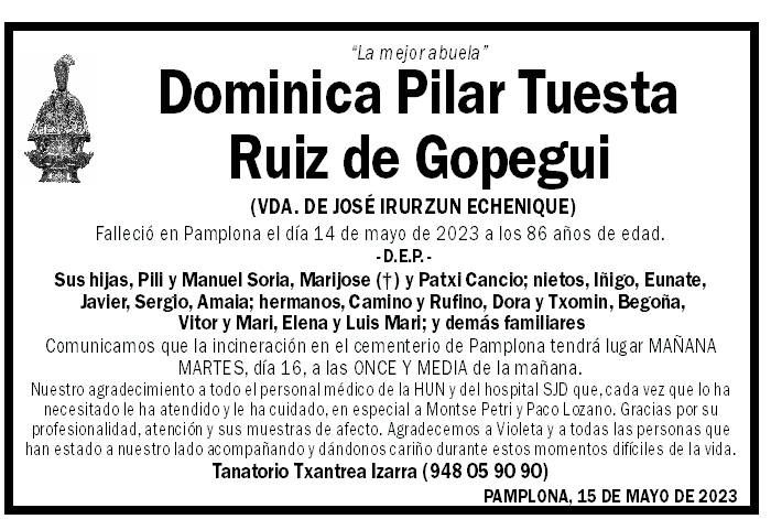 Dominica Pilar Tuesta Ruiz de Gopegui