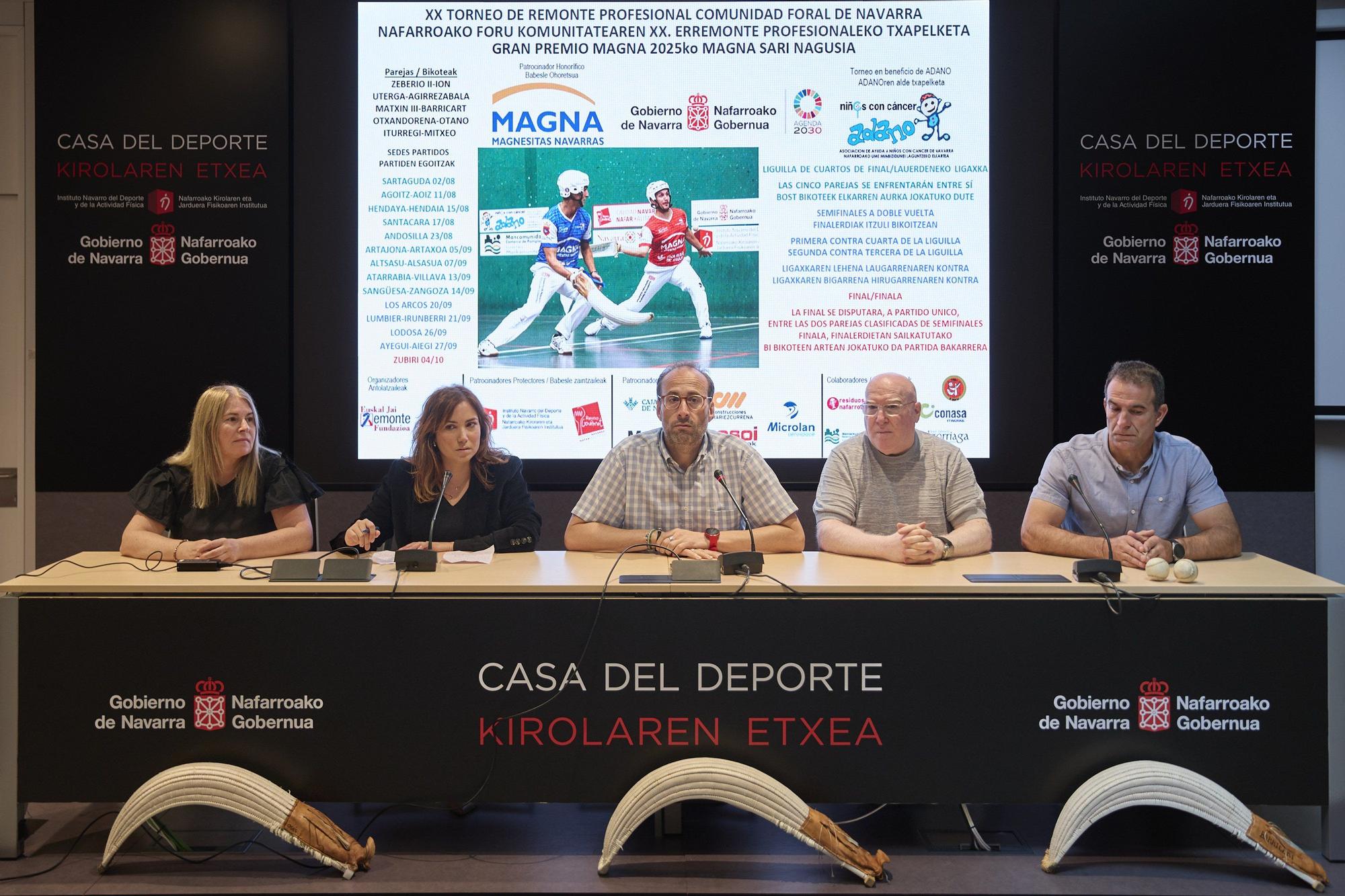 Rueda de prensa de presentación del Torneo Comunidad Foral de Navarra de Remonte.
