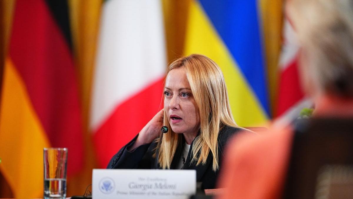 La primera ministra italiana, Giorgia Meloni
