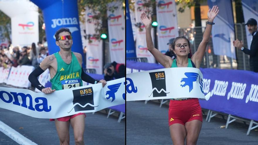 Celada y Tisalema, ganadores de la Behobia