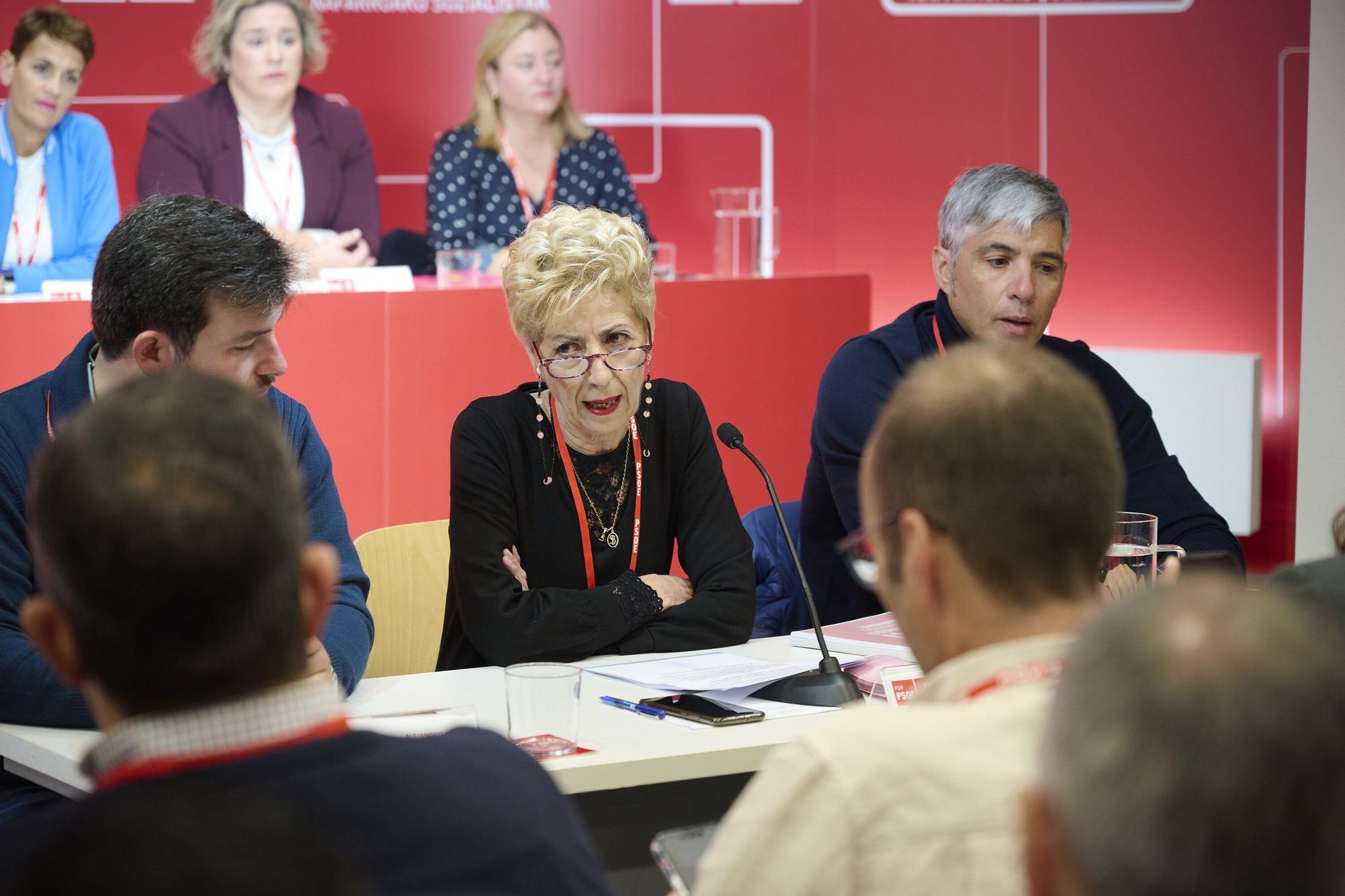 Fotos del Comité Regional del PSN-PSOE en Pamplona
