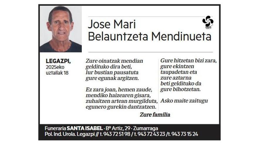 JOSE MARI BELAUNTZETA MENDINUETA