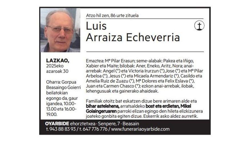 Luis Arraiza Echeverria