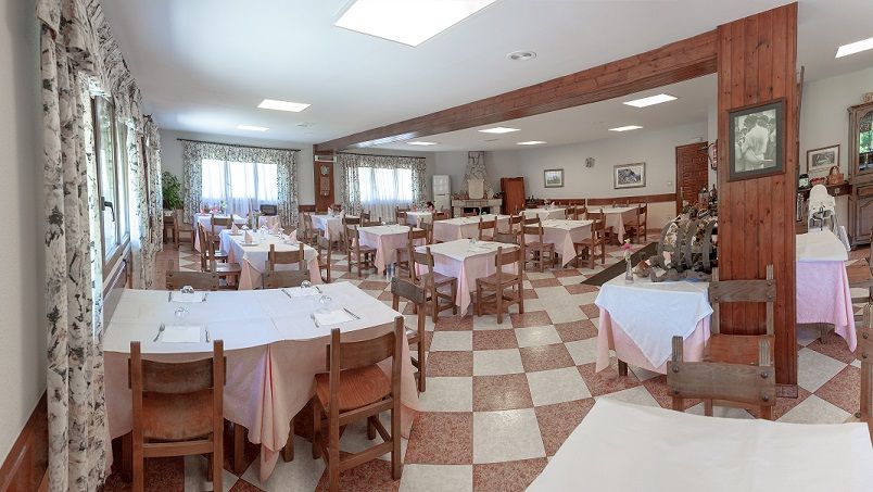 Vista del comedor, que los fines de semana se suele llenar.