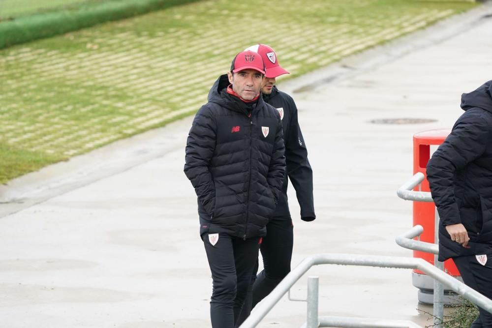 Entrenamiento del Athletic en Lezama.