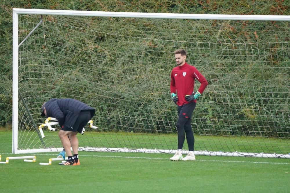 Entrenamiento del Athletic en Lezama.