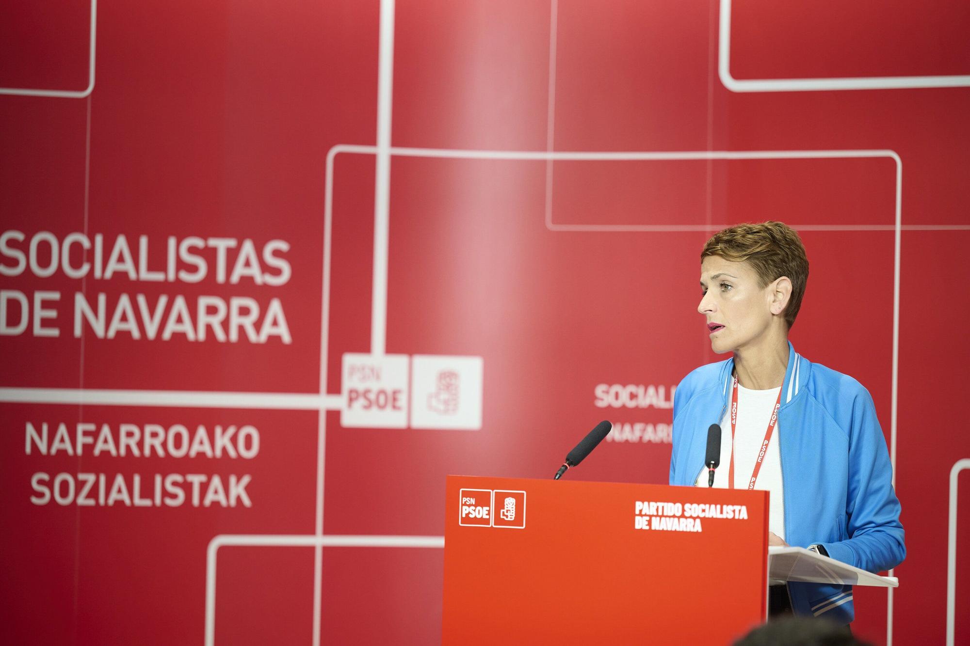 Fotos del Comité Regional del PSN-PSOE en Pamplona