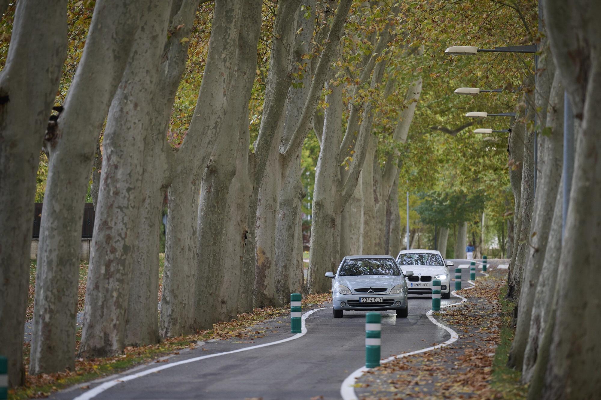 Reapertura de la carretera de la Universidad de Navarra